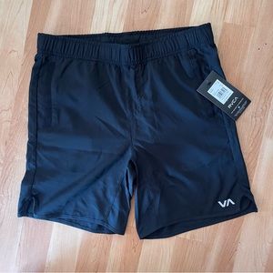 NWT RVCA youth/ boy shorts, workout material/ 100% polyester